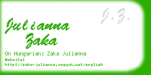 julianna zaka business card